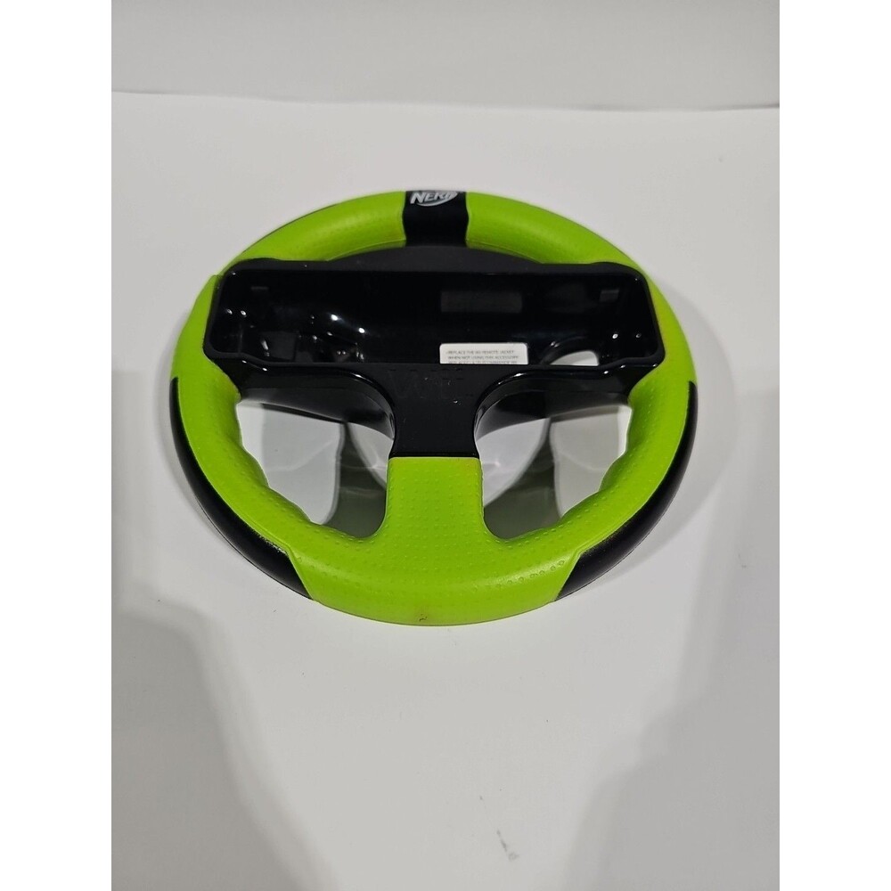 Nintendo Wii Nerf Wheel in Green Good Condition